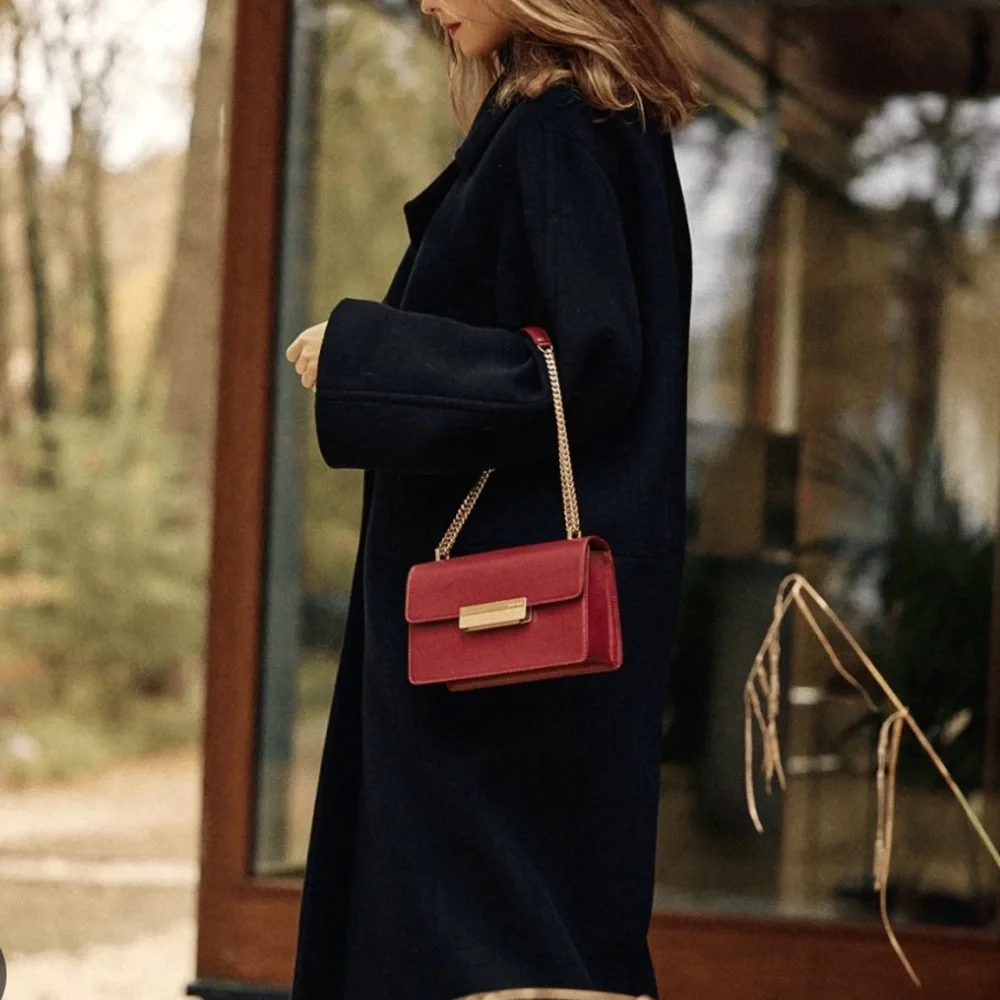 🔥 DeMellier August Alma Eggplant Lizard leather special edition bag